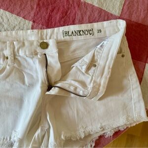 Blank NYC White Jean Shorts